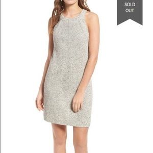 Madewell Valley Sweater Dress Marled Aztec Gray S